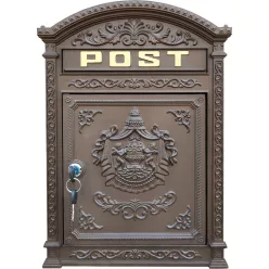 Strend Pro postaláda Edgar, barna, 315 X 95 X 445 mm