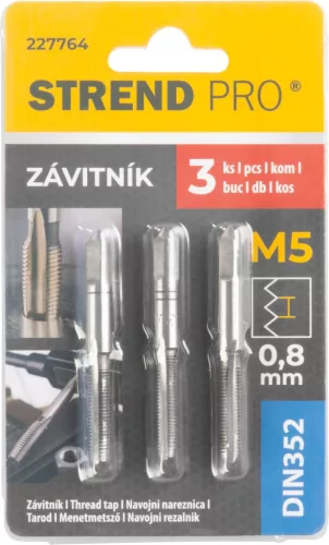 Strend Pro menetfúró M5, DIN352, 3 db