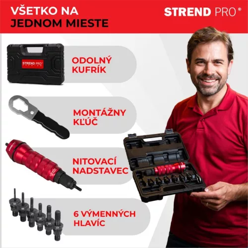 Strend Pro prémium szegecsanyahúzó fúrógéphez