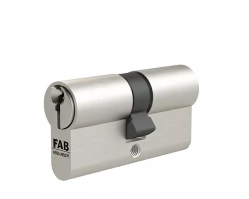 FAB 1.00*/DNm 30+30 zárbetét, 3 kulcs, szatén nikkel bevonattal