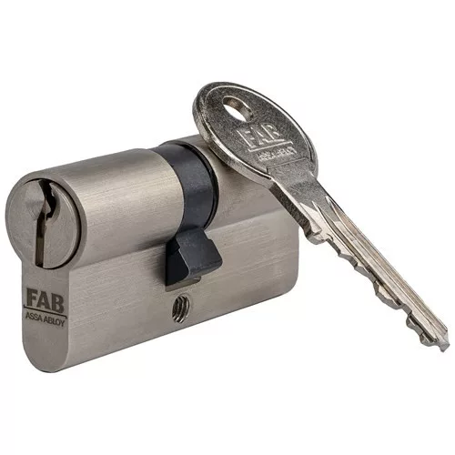 FAB HOME 2.00**/DNs 35+35 zárbetét, 3 kulccsal, szatén nikkel kivitelben