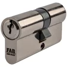 FAB HOME 1.00*/DNs 30+35 zárbetét, 3 kulccsal, fényes nikkel kivitelben