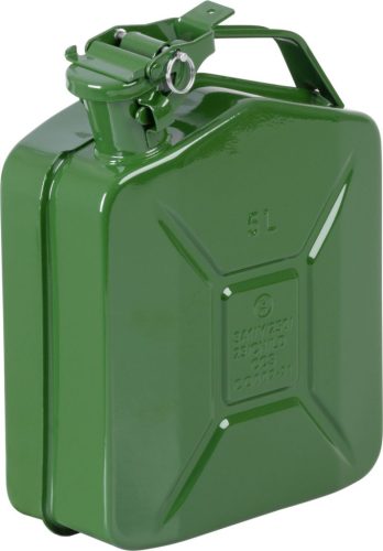 JerryCan LD5 fém üzemanyag kanna, 5L, zöld