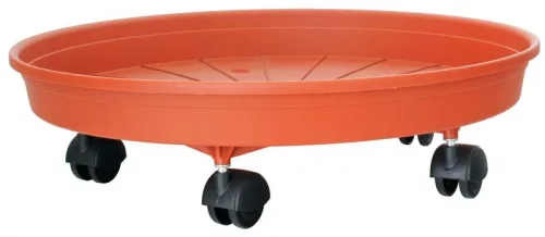 Strend Pro Margherita görgős alátét, terrakotta,műanyag,25 cm
