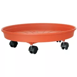    Strend Pro Margherita görgős alátét, terrakotta,műanyag,35 cm