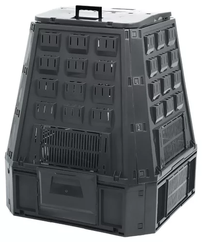 Komposztáló EVOBLACK, 630 liter, fekete