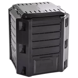 Komposztáló COMPOGREEN, 380 liter, fekete