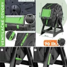 Komposztáló Strend Pro Garden, forgódobos, 70 liter, fekete