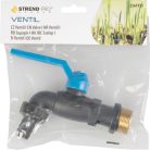 Strend Pro nylon kerti csap, fekete 3/4"