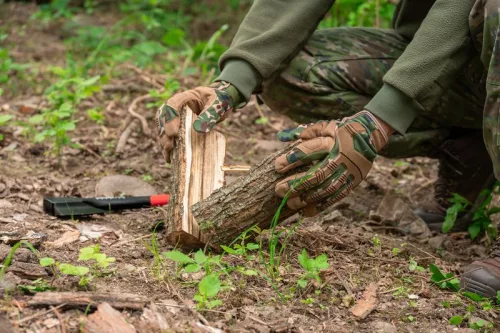 Strend Pro Camo munkavédelmi kesztyű, 10 / XL