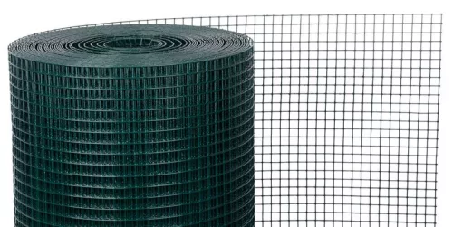 Strend Pro szögletes hegesztett háló, PVC, R-12,7 x 12,7 mm, H-1,2 mm, 0,5 x 5 m