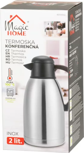 MagicHome termosz, kávéhoz/teához, rozsdamentes acél, 2000 ml