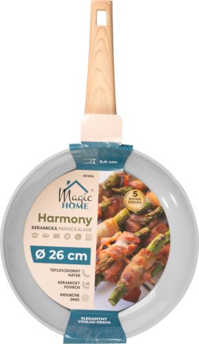 MagicHome Harmony, kerámia bevonatú serpenyő, 26 cm