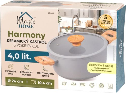 MagicHome Harmony 24 cm-es lábas fedővel