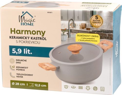 MagicHome Harmony 28 cm-es lábas fedővel
