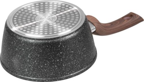 MagicHome Black Marble Line, lábas üvegfedővel, 16 cm