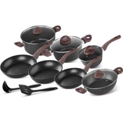 MagicHome Black Marble Line edénykészlet, 13 darabos