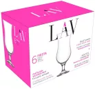 Strend Pro Fiesta LAV üvegpohár koktélokhoz, 390 ml, 75 x 182 mm, 6 db - os csomag