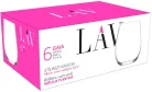 Strend Pro Gaia LAV üvegpohár vízhez, 360 ml, 63 x 100 mm, 6 db - os csomag