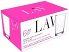 Strend Pro Line, LAV, üvegpohár vízhez, 205 ml, 68 x 99 mm, 6 db - os csomag