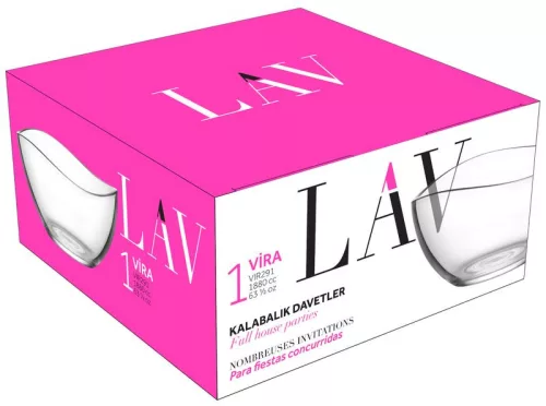 Strend Pro Vega, LAV, üvegtál, 1880 ml, 210 x 105 mm