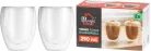MagicHome Cappuccino kávé, teáscsésze, duplafalú termosz, 290 ml, 2 db-os csomag