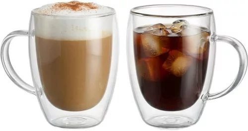 MagicHome Cappuccino kávés,teás bögre, duplafalú termosz, 280 ml, 2 db-os csomag