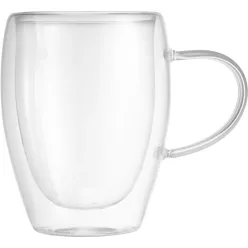   MagicHome Latte Macchiato kávés,teás bögre, duplafalú termosz, 350 ml, 2 db-os kiszerelés