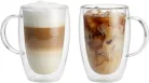 MagicHome Latte Macchiato kávés,teás bögre, duplafalú termosz, 350 ml, 2 db-os kiszerelés