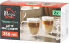 MagicHome Latte Macchiato kávés,teás bögre, duplafalú termosz, 350 ml, 2 db-os kiszerelés