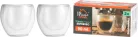 MagicHome Espresso kávé, teáscsésze, duplafalú termosz, 90 ml, 2 db-os csomag