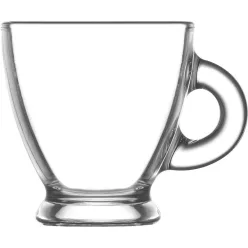   Strend Pro Roma csésze, LAV, üveg, kávéhoz, 95 ml, 64x66 mm, 6 db-os csomag
