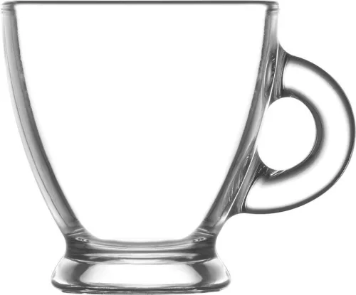 Strend Pro Roma csésze, LAV, üveg, kávéhoz, 95 ml, 64x66 mm, 6 db-os csomag