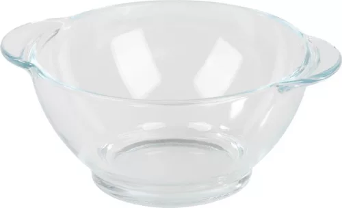 MagicHome üvegtál, kerek, 500 ml, fülekkel, extra erős üveg