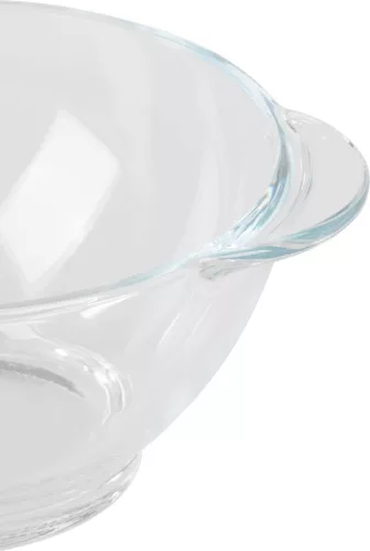 MagicHome üvegtál, kerek, 500 ml, fülekkel, extra erős üveg
