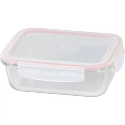   MagicHome üvegedény, téglalap alakú, 1000 ml, zárható fedéllel