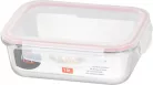 MagicHome üvegedény, téglalap alakú, 1000 ml, zárható fedéllel