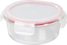 MagicHome üvegedény, kerek ,650 ml, zárható fedővel,