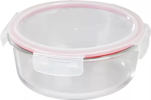 MagicHome üvegedény, kerek ,950 ml, zárható fedővel,