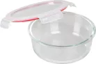 MagicHome üvegedény, kerek ,950 ml, zárható fedővel,