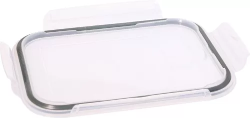 MagicHome üvegedény, téglalap alakú, 650 ml,fedővel, légtelenítő szeleppel