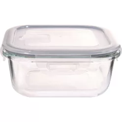   MagicHome üvegedény, szögletes, 800 ml,fedővel, légtelenítő szeleppel