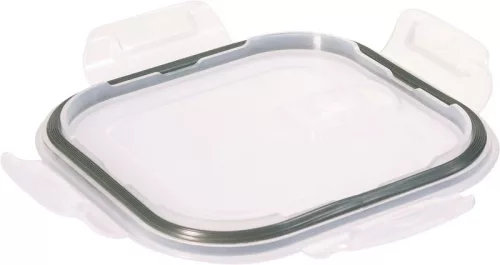  MagicHome üvegedény, szögletes, 1200 ml,fedővel, légtelenítő szeleppel