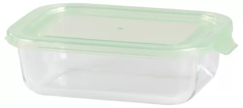 MagicHome üvegedény, téglalap alakú, 650 ml, tetővel