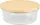 MagicHome üvegedény kerek, 950 ml, bambusz fedéllel