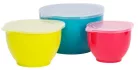 MagicHome műanyag tálak zárható fedéllel, 1200/2000/3400 ml, 3 db