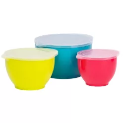   MagicHome műanyag tálak zárható fedéllel, 1200/2000/3400 ml, 3 db
