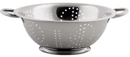 MagicHome szűrőedény, 24 cm, kerek lyukakkal, rozsdamentes acél 