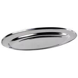 MagicHome EOT tálca, 30 cm, rozsdamentes acél, ovális