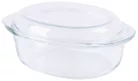 MagicHome sütőtál, 3500 ml, boroszilikát üveg, ovális